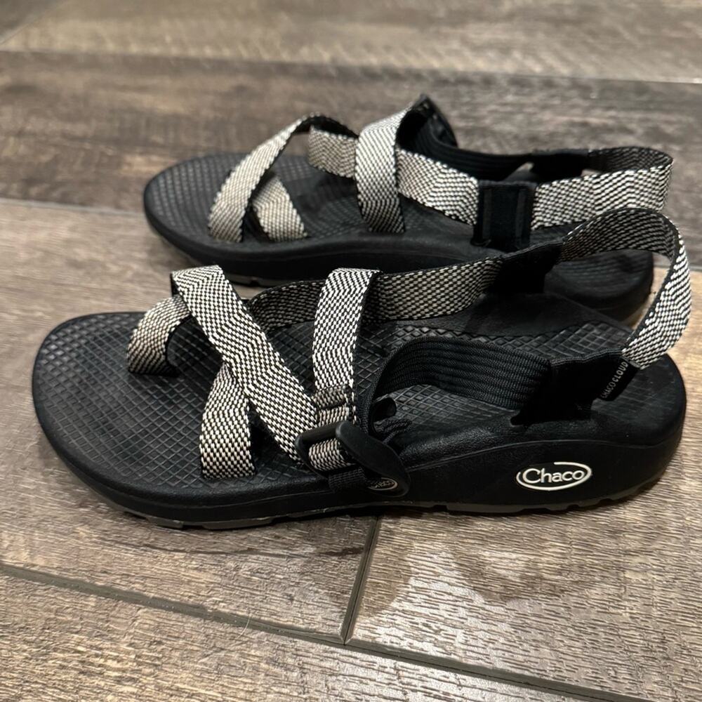 Chaco Women's Z/Cloud 2 Black/White Sandal Size 8 - Picture 3 of 8